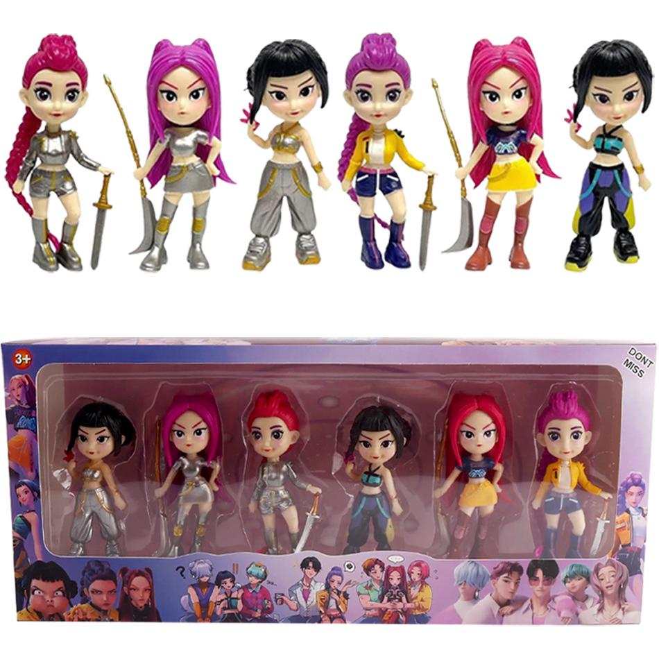 2027 NEW Anime KPop Devil Hunter Doll Vinyl Toy Rumi Mira Zoi Character Vinyl Mask Box Ornament Toy Christmas Gift