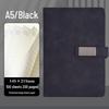 High-End Soft Leather Business Notebook with Magnetic Buckle and Custom Logo - Ideal Gift Set