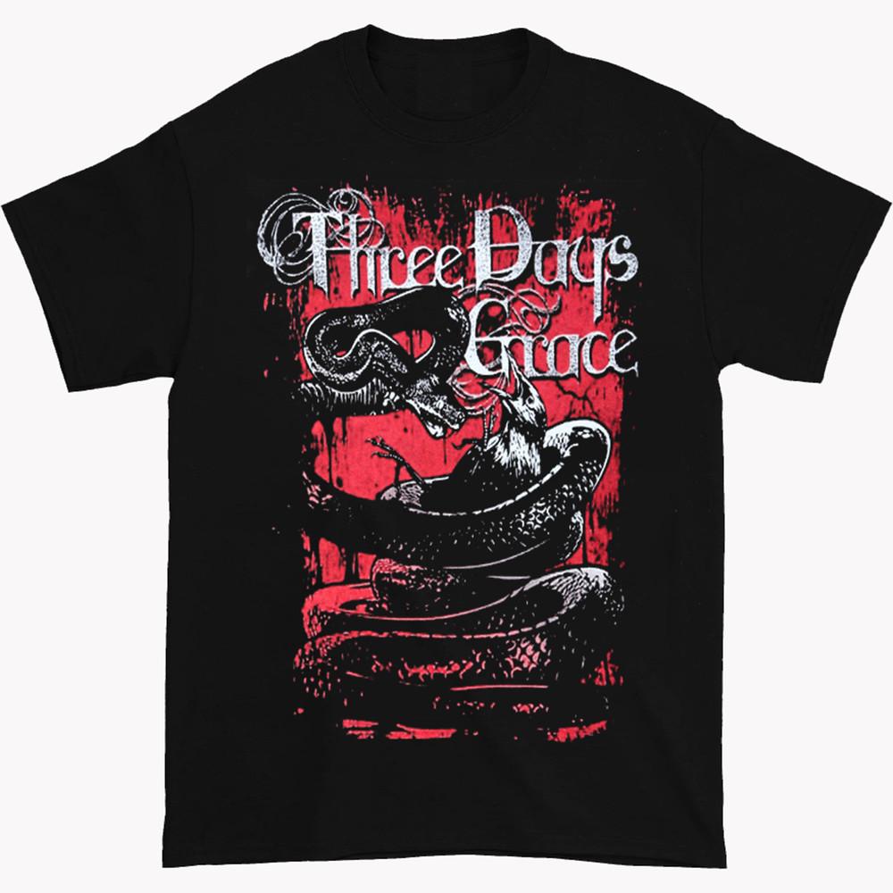 Футболка Three Days Grace Мужская и Женская Футболка Мужская S-4XL Группа Унисекс Футболка XXL