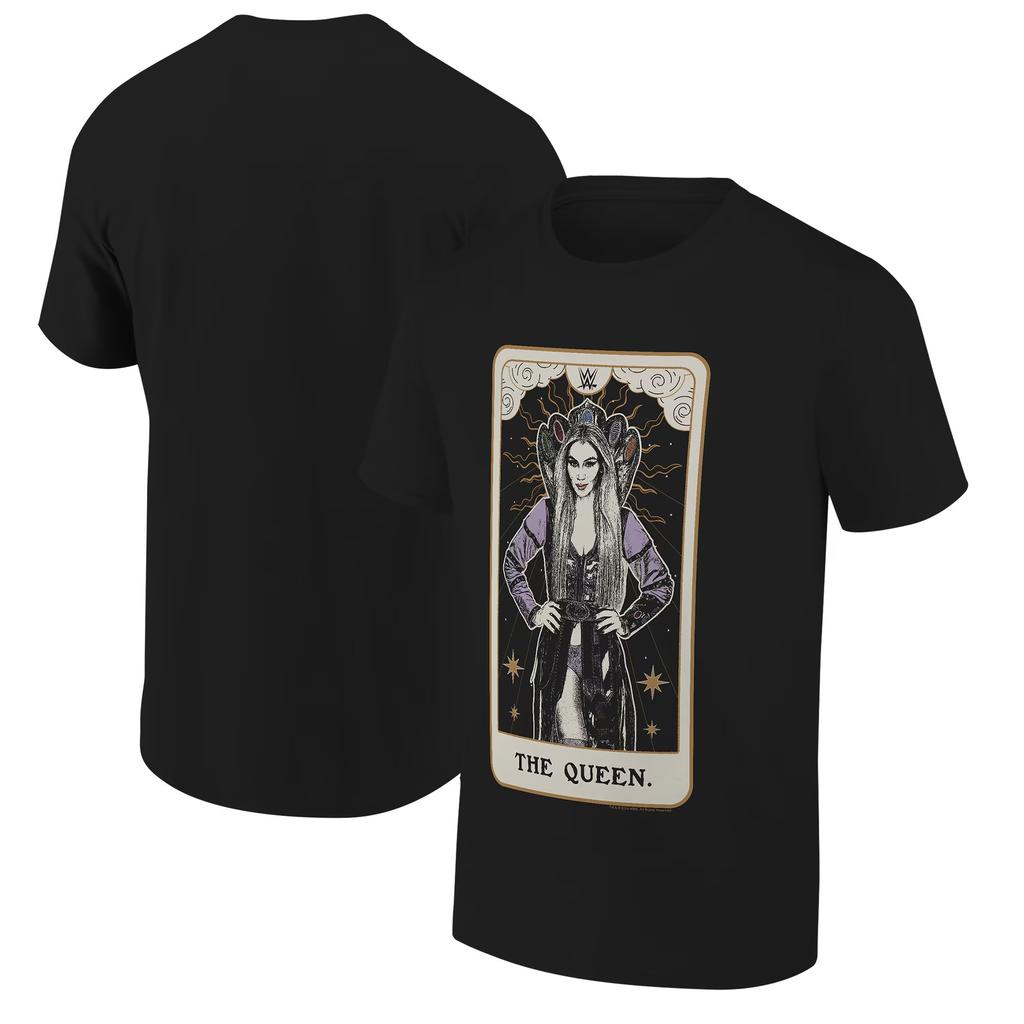 T-shirt Noir Homme Charlotte Flair Vainqueur du Royal Rumble Féminin 2025 T-shirts d'Été à Manches Courtes Vêtements pour Enfants Hauts