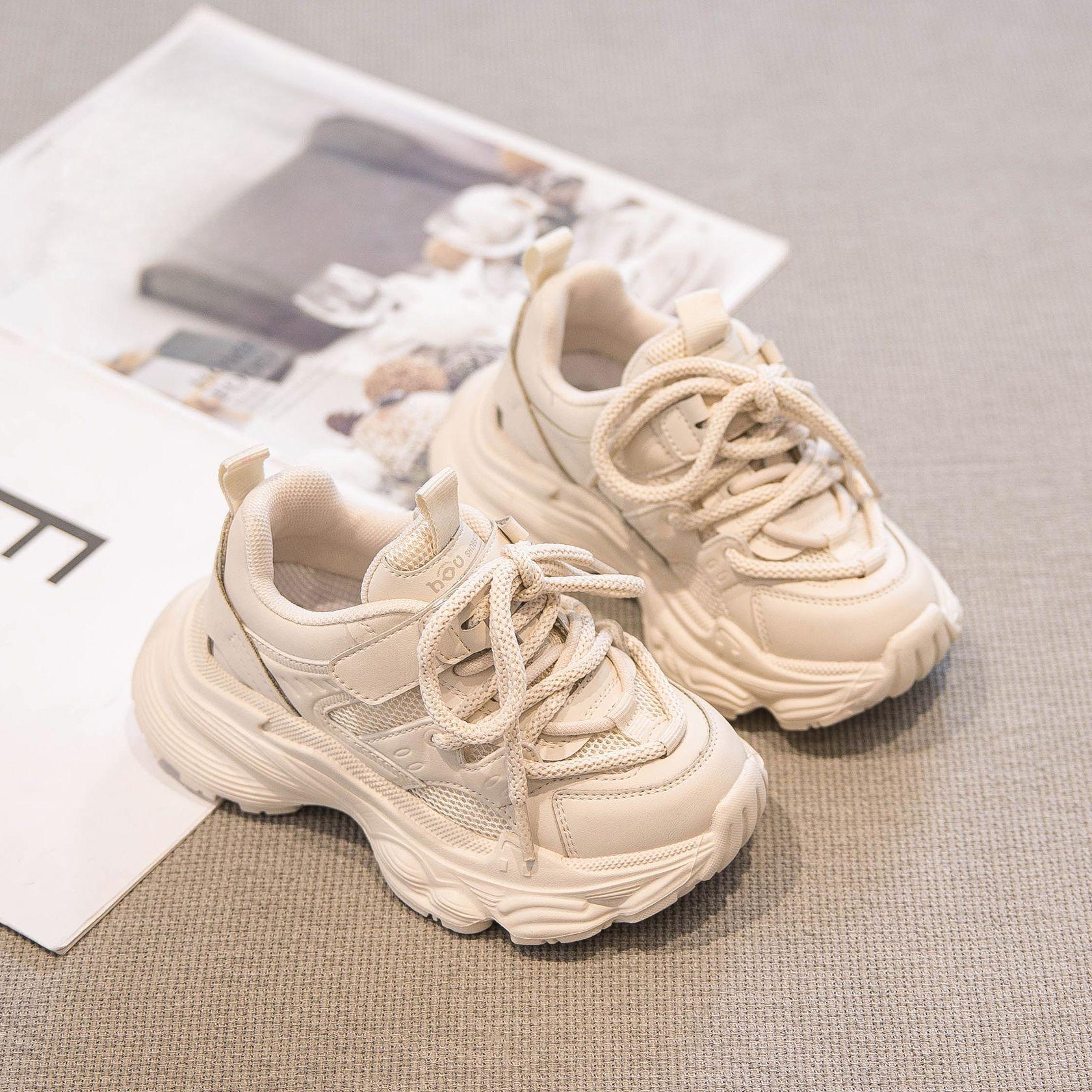 Обувь для девочек Кроссовки Весна и осень Новые легкие нескользящие повседневные туфли — фото 12