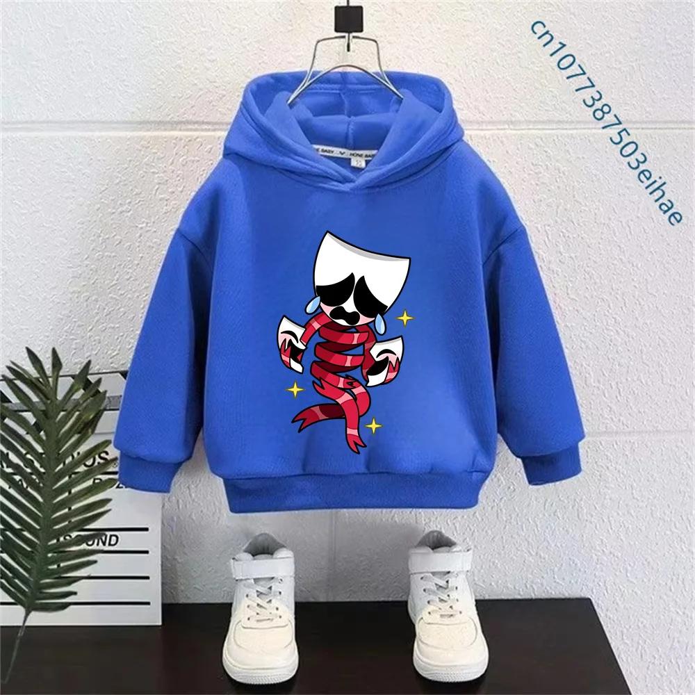 Y2K Vintage The Amazing Digital Circus Kinder Kapuzenpullover Langarm Cartoon Cosplay Kostüm Junge Mädchen Sport Außenmantel