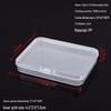 Rectangular Transparent PP Plastic Storage Box for Stationery, Cards, Hardware, Jewelry, and Fishing Gear