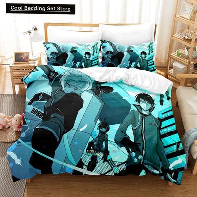3D Print Anime World Trigger Bedding Set Single Twin Full Queen King Size Bed Set Adult Kid Bedroom Duvetcover Sets Home Textile