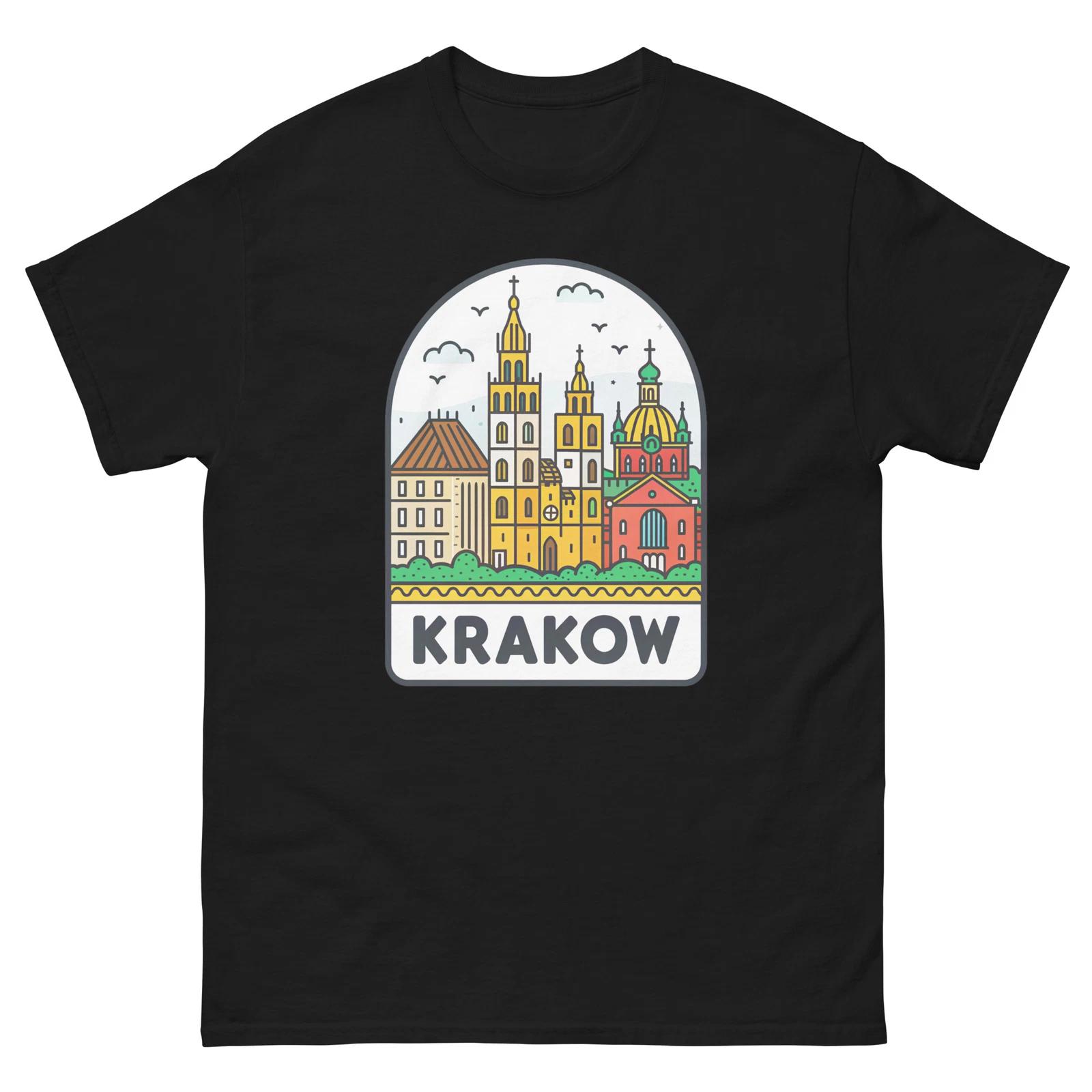Krakow World Travel Urban Area City T-Shirt 4XL