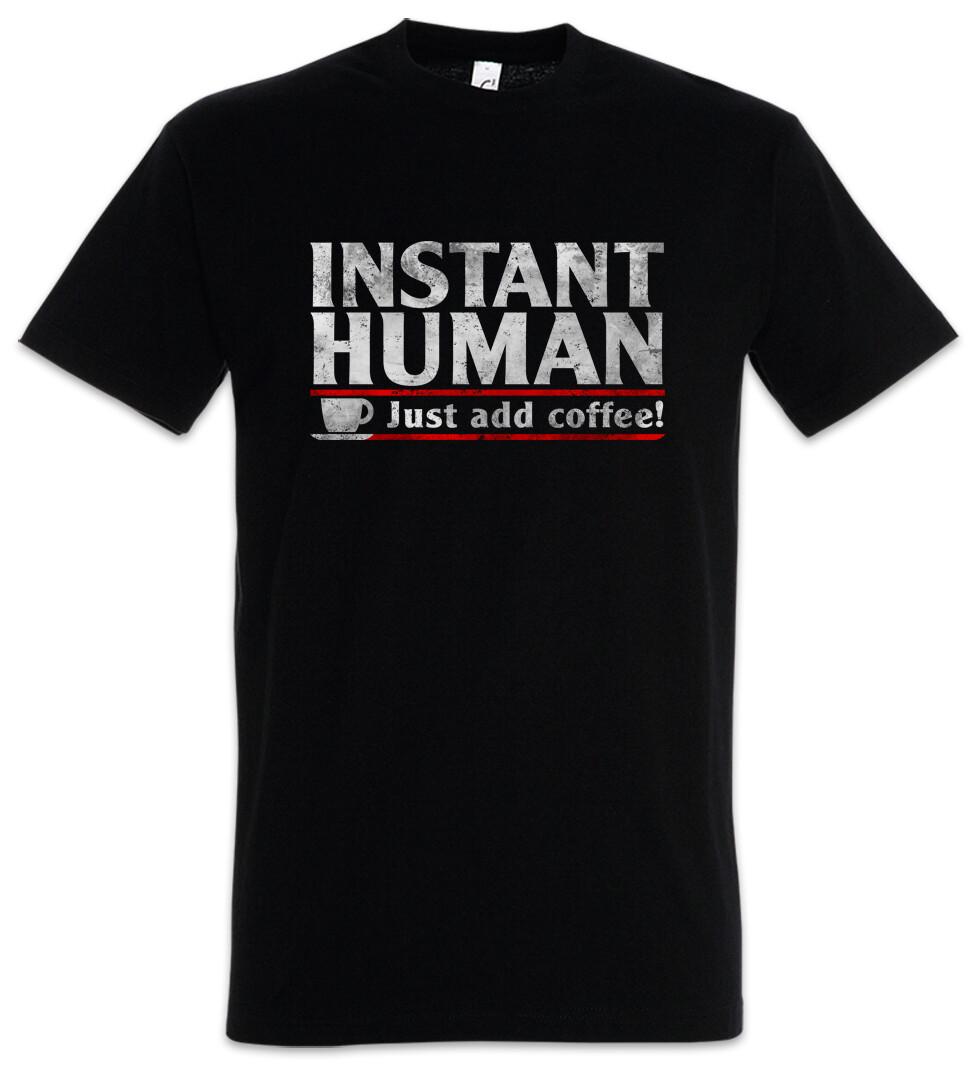 Instant Human T-Shirt Mens Womens Tees Top Caffeine Fun Geek Nerd Science Scientist Engineer Coffee 2XL