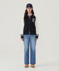 Covernat Woman C Logo Varsity Zip-Up Cardigan Navy