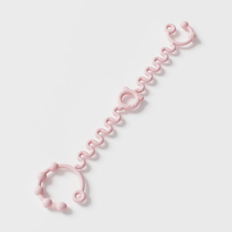 Cute Cartoon Pacifier Chain Holders Anti-drop Rope Chain Soft Silicone Teething Clips Baby Teether Toy Soother Pacifier Strap