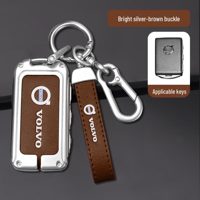 Volvo Key Cover for XC60 & S90: Car Accessories Shell for XC90, XC40, S60L - Buckle Bag Included