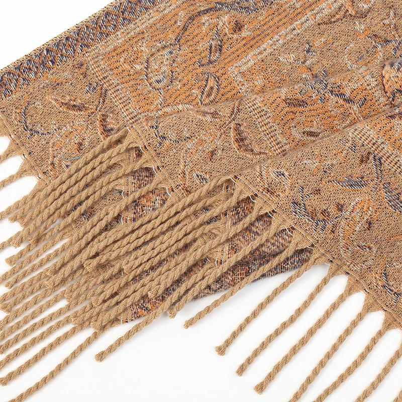 New Shawl Warm Winter Scarf Hijab Women Print Paisley Cashmere Pashmina Thick Wrap Head Neck Foulard Luxury  Blanket Echarpe