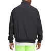 Adidas Stand Collar Half-Zip Solid Color Long Sleeve Jacket Men Jackets Black Lemon IW8264