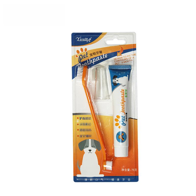 Disposable Pet Toothbrush & Toothpaste Set for Dogs, Cats & Kittens
