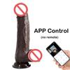 Telescopic Heated Vibrator Vaginal Anal Masturbation Female Male Sex Machine Realistic Rotating Penis Vagina Stimulator Sex Toys