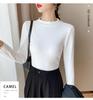 Women's Slim-Fit Half-High Collar Fleece Top for Fall/Winter 2025