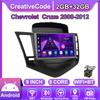 Android Car-Play Autoradio für Chevrolet Cruze 2008-2012 Multimedia-Player Head Unit Stereo GPS-Navigation BT WIFI, 8 Kerne, 2+32GB