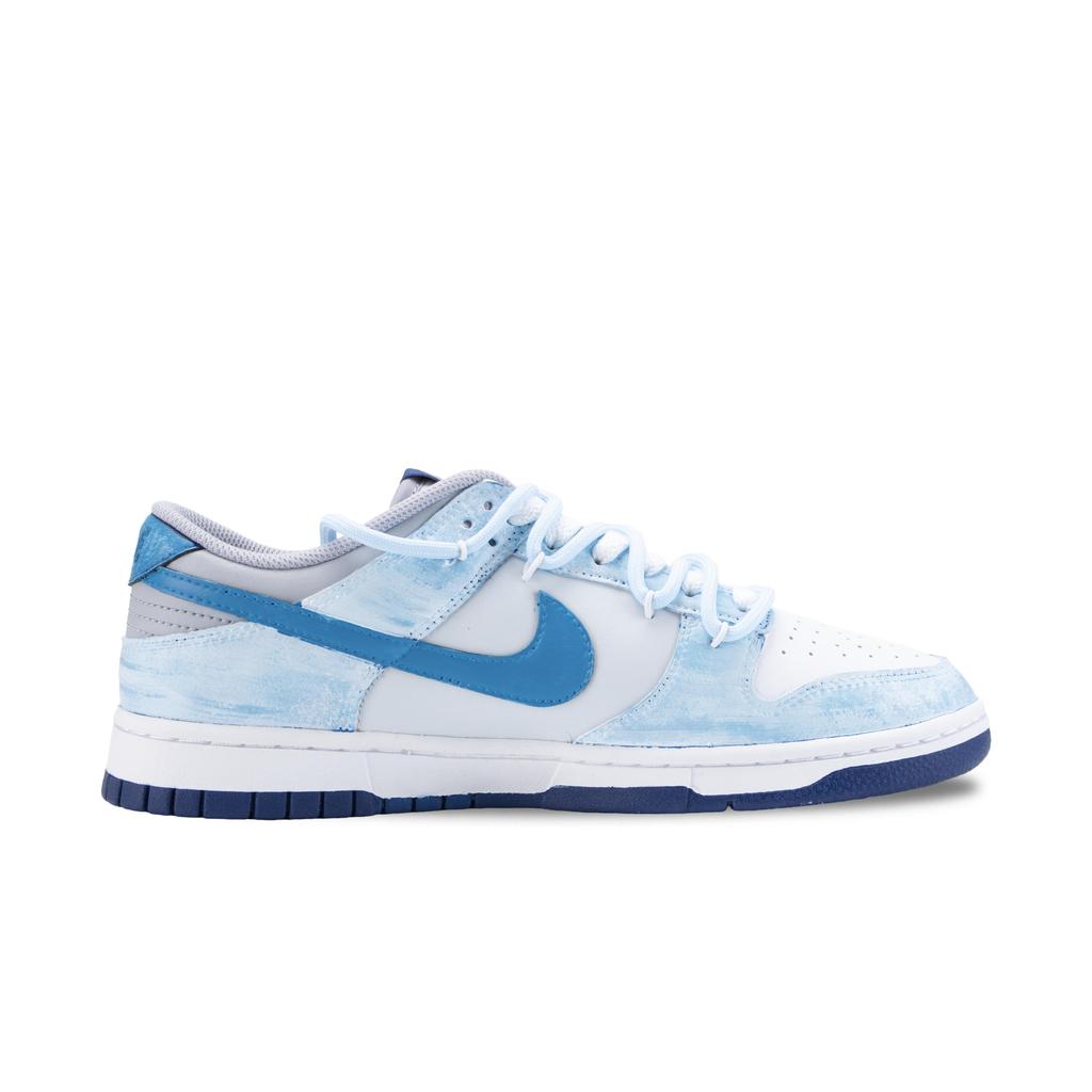Nike Dunk Cyan Abriebfeste Low-Top Skateboard-Schuhe Herren Blau Weiß HF5441-118(Team836-)