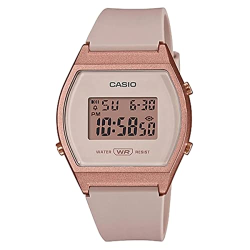 

CASIO Standard Digital Women s Girls Watch LW-204-4A Without Cosmetic Case, Pink Beige x Rose Gol...