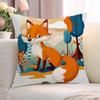 Cartoon Fox Cushion Cover 50x50 Cushions Decorative Pillowcases 40x40 Ornamental Pillows for Living Room Lounge Chairs Pillow