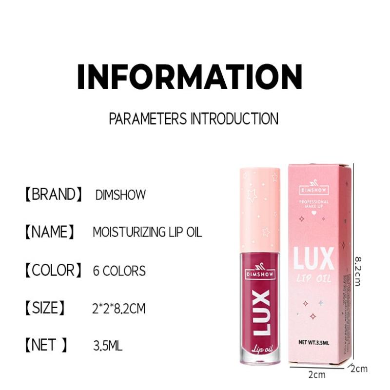 Dimshow Mirror Pearl Lip Gloss Long-Lasting Moisturizing Shine Glitter Lip Glaze Waterproof Glass Liquid Lipstick Women Makeup