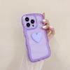 Applicable To Apple 14PRO Mobile Phone Case Wave Edge Love IPhone 12 Simple Color Transparent Soft Shell Protective Case Trend 15