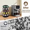 A25F-Kaffeekapselhalter für Keurig-K-Tassenhalter-40-Kapsel-Organizer mit 360°-Drehteller, platzsparende K-Tassen-Aufbewahrung