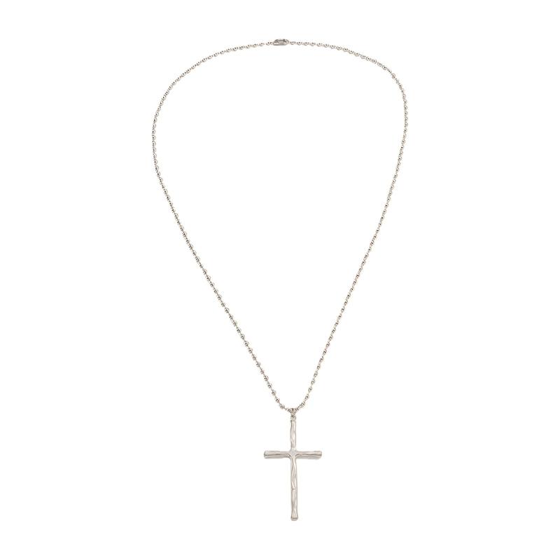 

Elegant Heart Shaped Crosses Pendant Layering Necklace Featuring Sparkling Acrylic Diamonds Alloy Material for Sensitive Skin Comfort and Fashion