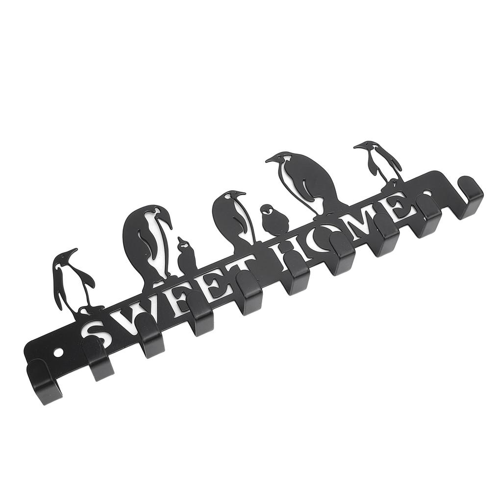 Key Holder Hooks Organizer Hanger Rack Wall Mounted with Screws Anchors Home Metal Decor for Entryway Front Door Hallway