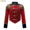 Costume Cosplay Direttore del Circo di Halloween per Bambini Ragazzi Ragazze Giacca a Maniche Lunghe con Frange e Nappe Costumi Schiaccianoci Tamburino Maggiore
