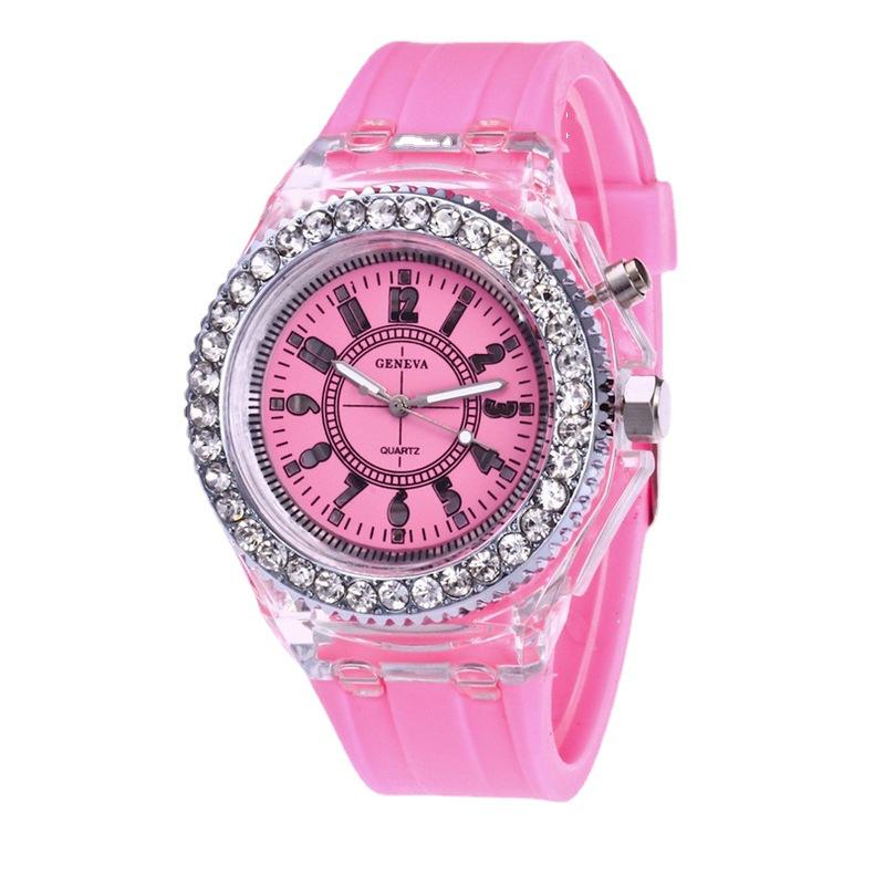 Luminous LED Silicone Fashion Watch for Women and Teens