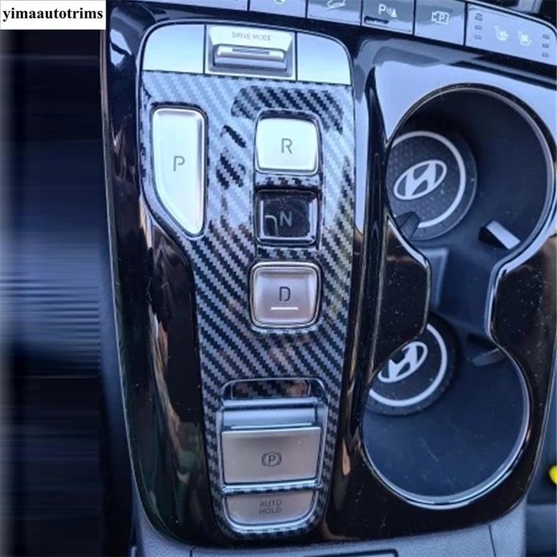 

Декоративная накладка на панель управления ручным тормозом и кнопкой Park Auto P из углеродного волокна для Hyundai Tucson NX4 -
