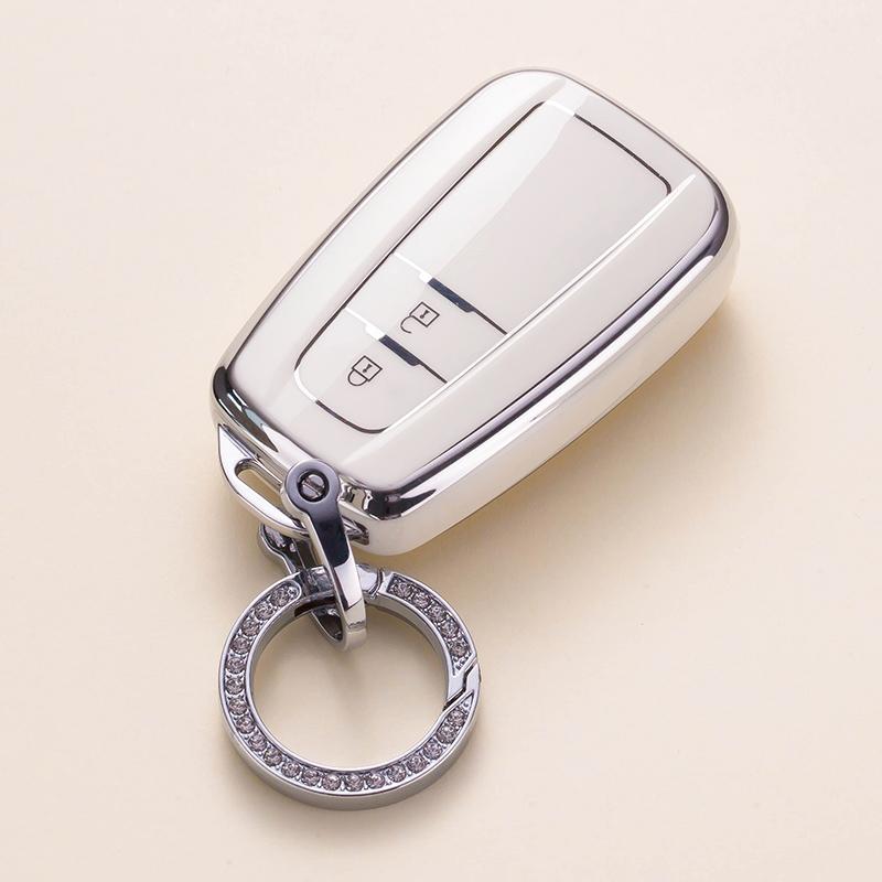 Módní TPU pouzdro na klíče od auta Plný kryt pro Toyota Prius Camry Corolla CHR C-HR RAV4 Příslušenství přívěsků na klíče Land Cruiser Prado