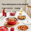 COOKER KING 22cm Enamel Cast Iron Pot