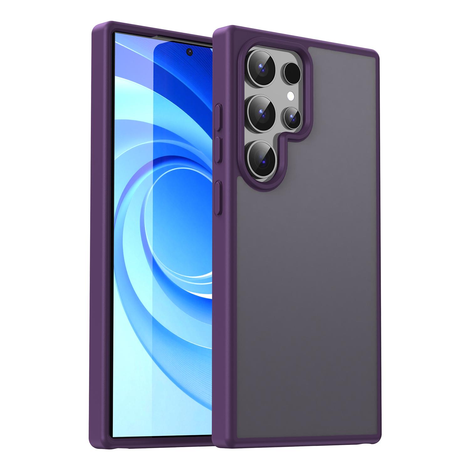 

For Samsung Galaxy S24 Ultra Case Skin Touch Matte Anti Drop TPU PC Phone Back Cover