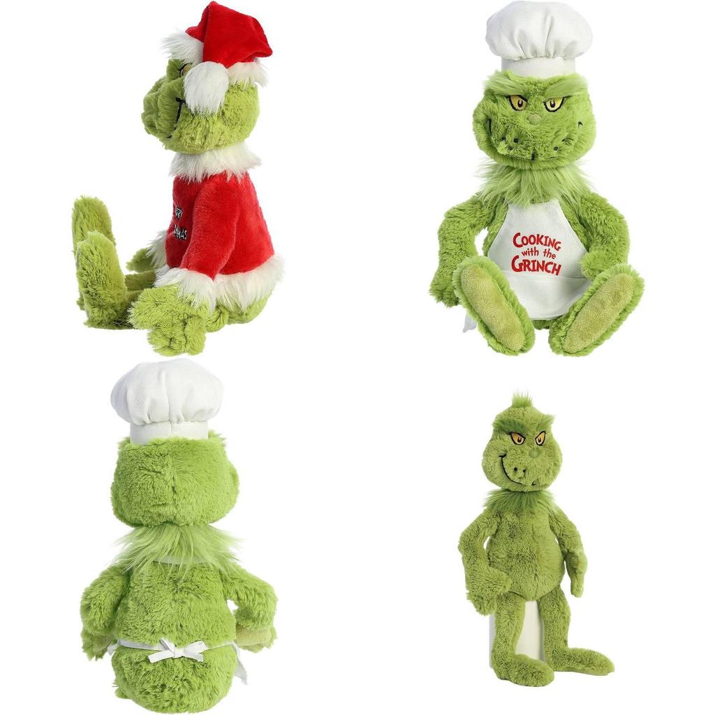 Grinch Crăciun Bucătari Costumează Jucării de Pluș Păpuși Umplute Cadou pentru Copii Moale Drăgălaș