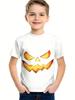 Halloween   Kids Clothes Cute Pumpkin Spooky Leaves 3D Print Casual O-Neck Short Sleeve Quick-Dry Boy T-Shirts for Children
