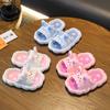 New children's summer slippers for girls, cartoon rabbit design, non-slip soft-soled home sandals for boys and girls