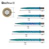 Cuesoul TOUCH POINT II Replacement Dart Steel Color Titanium Pack of 3 Tips, Point, Design, Coated, (CSDA-GZ9-Q33)
