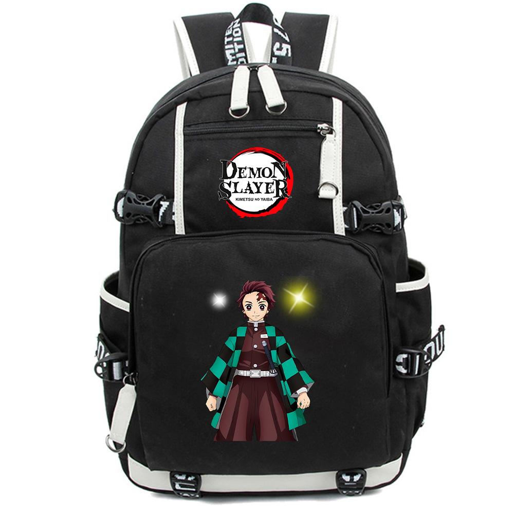 Anime Cartoon Demon Slayer Bedruckter Rucksack Große Kapazität Schultasche Laptop Unisex Studenten Schultasche Reise Outdoor Tasche