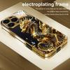 Funda para teléfono de cristal con patrón de dragón dorado Cool y pintura metálica dorada Para iphone 17 16 15 14 13 12 11 Pro Promax Plus Cubierta protección
