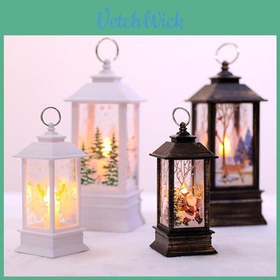 Exquisite Santa Claus Hanging Lantern Led Light Lamp Ideal For Holiday Decor