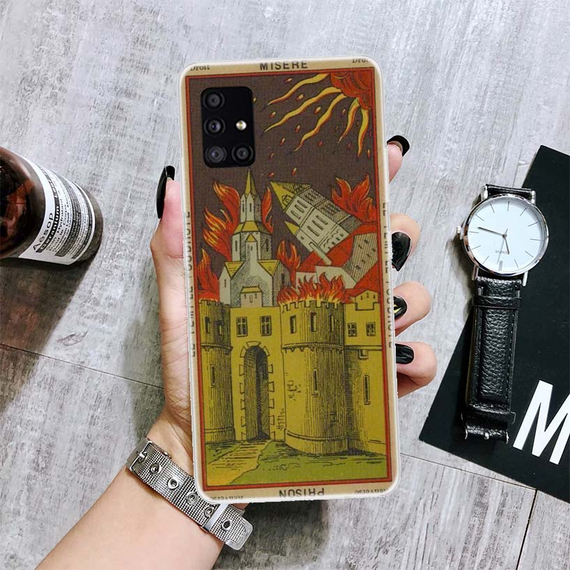 Tarot Cards Reading Art Phone Case For Samsung Galaxy A12 A22 A32 A42 A52 A72 A51 A71 5G A41 A31 A21 A02S M12 M21 M31 M30S