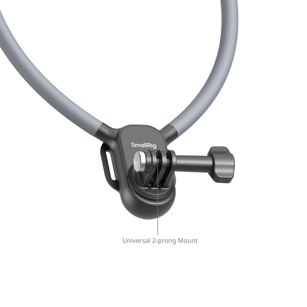 SmallRig Necklace Mount for Action Cameras with Chest Compatible with GoPro Hero DJI Osmo Action 5 and Insta360 Ace Pro 2 Strap, 13/12/11/10/9,