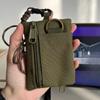 Outdoor Sports Men's Coin Purse Storage Pouch Mini Wallet Card Key Holder Clutch Bag Portable Mini Purse Canvas Bag