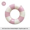 Summer Multicolor Striped Inflatable Swim Ring Thick PVC Leakproof Portable Foldable Pool Float Swimming Circle for Adults Kids