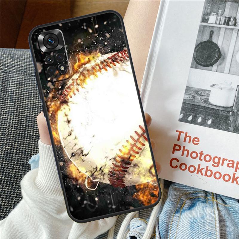 

Baseball Phone Case For Xiaomi Redmi Note 12 12S 12C 13C 10 10C 10A 9 9C 10S 11S 11 Pro Soft Cover Redmi Note 11 Pro