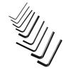 9Pcs Guitar Hex Wrench Metal Hex Key Flat End Instrument Accessory for Repair Maintenance