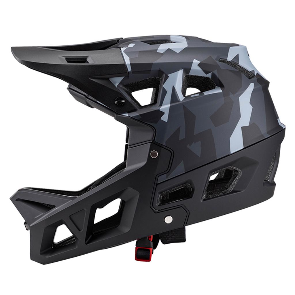 Fullface Mountainbike-Helm für Erwachsene, Racing Downhill MTB-Helm für Männer/Frauen, Mountainbike-Helm für Erwachsene mit Visier, über 31 Belüftungsöffnungen
