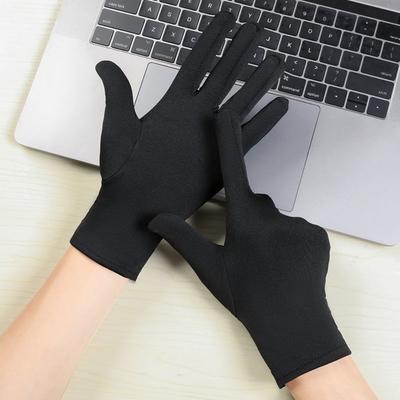 Men's Spring and Autumn Thin Breathable Sunscreen Work Gloves High Elastic Elastane Jewelry Etiquette Stage General Gloves