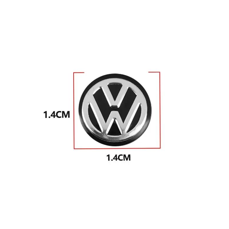 2026 Hot For Volkswagen VW 14mm Car Key Emblem Stickers Auto Control Key Logo Decals For Volkswagen Scirocco POLO Tiguan Passat