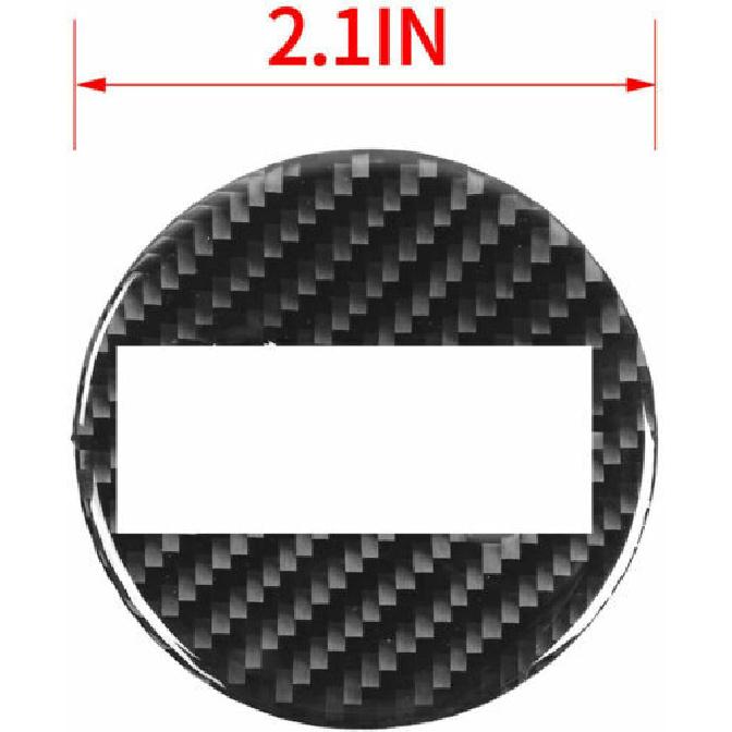 Carbon Fiber Steering Wheel Frame Cover Trim Decor For Jeep Wrangler JK 2011-17